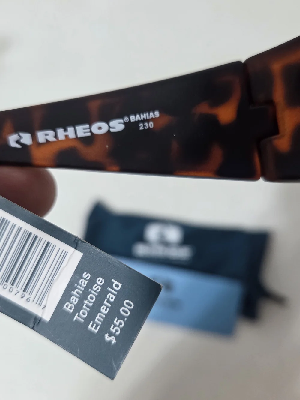 NWT Rheos Floating Polarized Men's Tortoiseshell Sunglasses